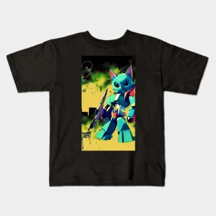 Feline Final Showdown Kids T-Shirt